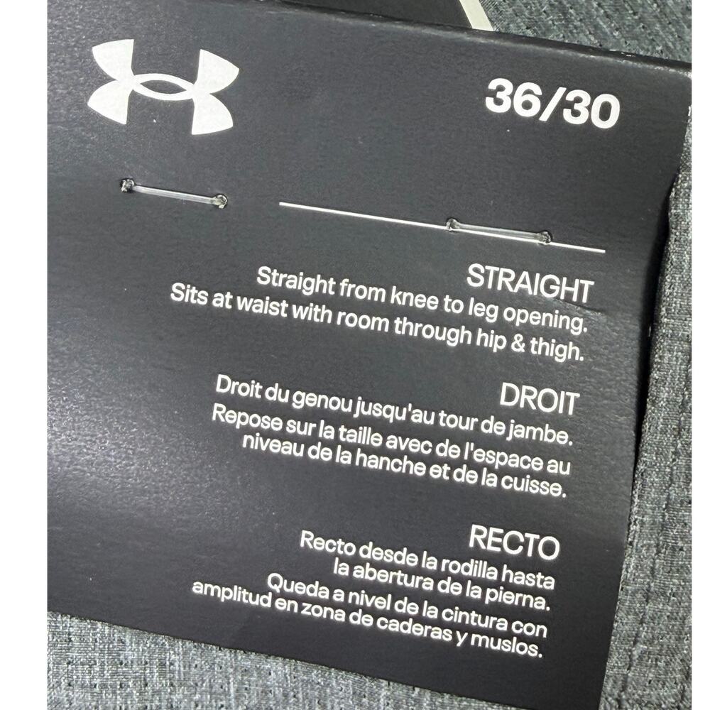 NWT Under Armour Men 36 x 30 Gray Storm Pants Water Resistant Performance Pants - Picture 5 of 14